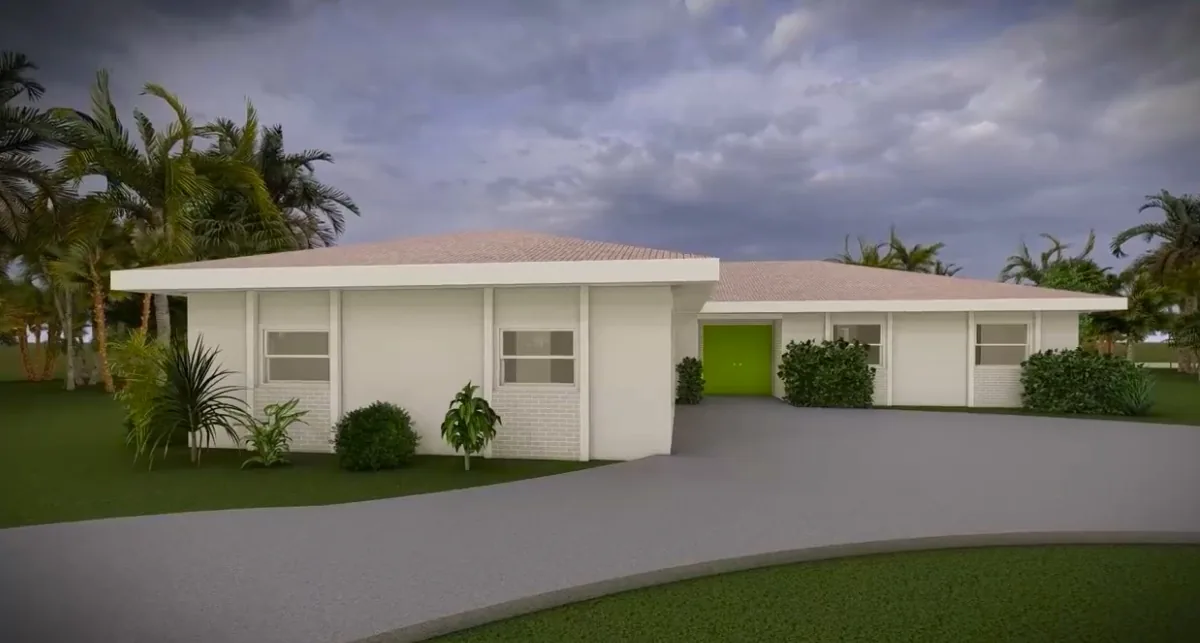 Original home at ground level, five feet below FEMA compliant BFE